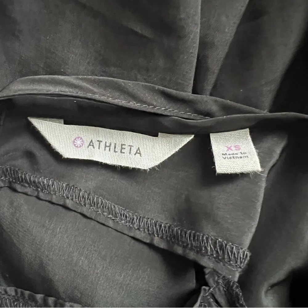 Athleta Black Dunes Eyelet Tank Top